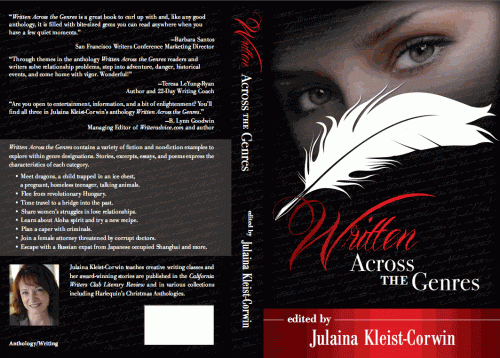 Cover spread for Written Across the Genres