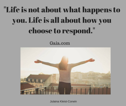 _Life is not about what happens to you. Life is all about how you choose to respond._